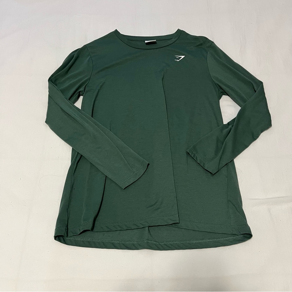 Green Long Sleeve Gymshark Top